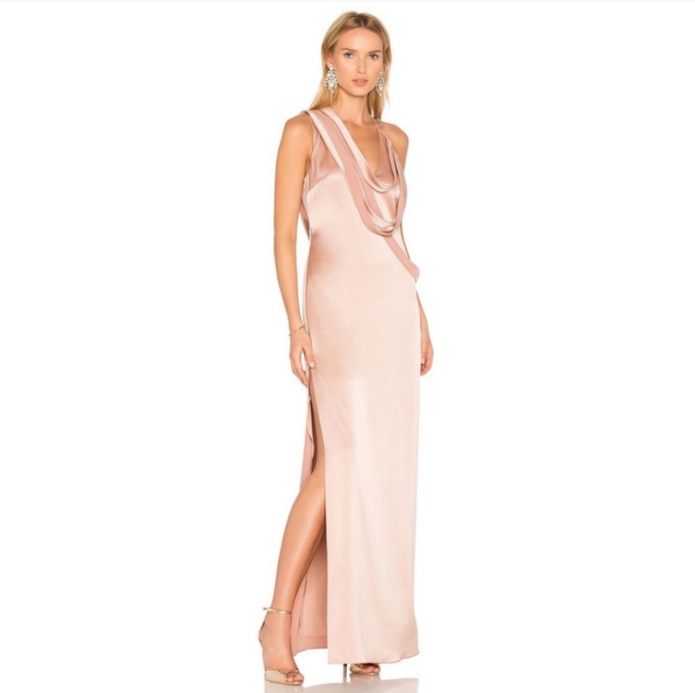 HALSTON HERITAGE DRESS MAXI BRIDAL FORMAL 10